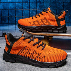 Boys Woven Knit Sneakers for Outdoor Activities