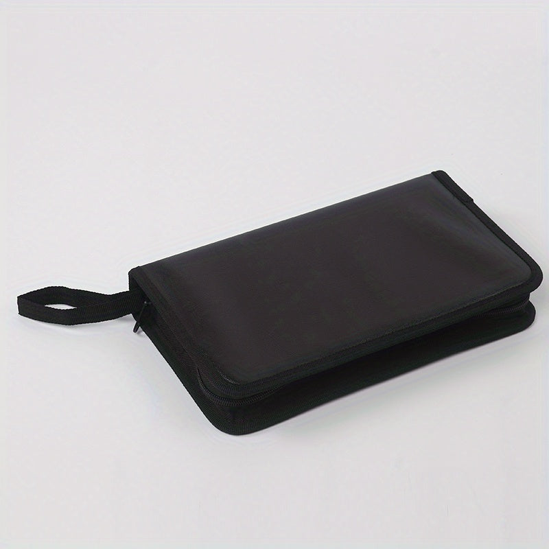 80pcs DVD Storage Wallet - Hard Plastic Case for CDs and DVDs