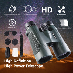 TK12x42 Waterproof & Fogproof Binoculars for Adults