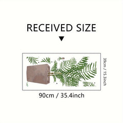 Green Plants Wall Stickers for Bedroom - Natural Leaf Wall Posters Decor