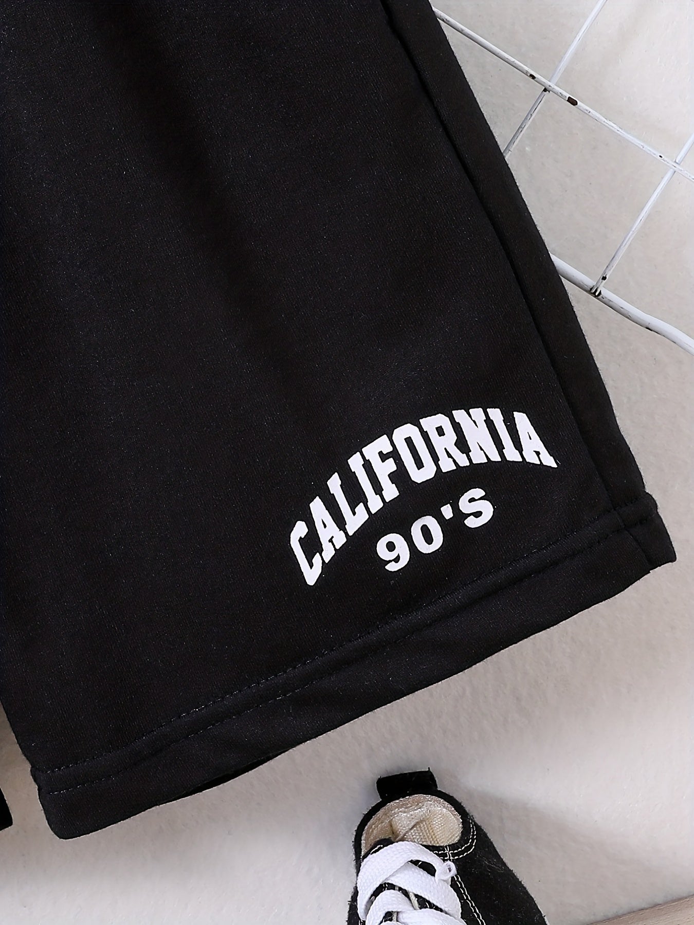 Boys Teen Casual CALIFORNIA Elastic Waist Shorts for Summer