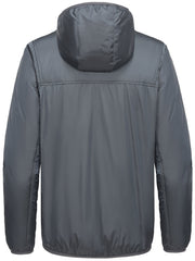 Men's Casual Hooded Windbreaker Jacket Lightweight Jacket