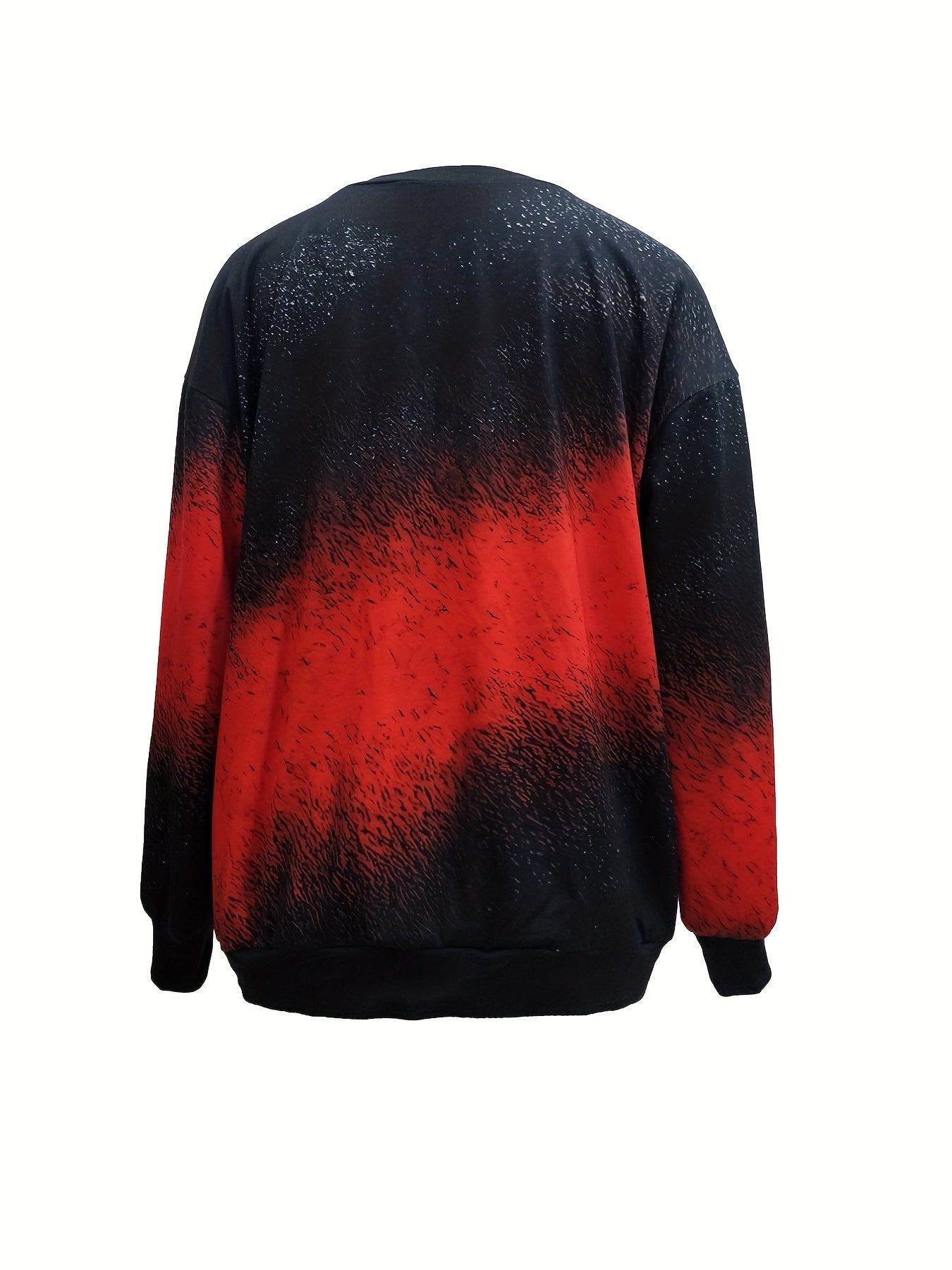 Block Sweatshirt Crew Neck Long Sleeve Casual Sweatshirt