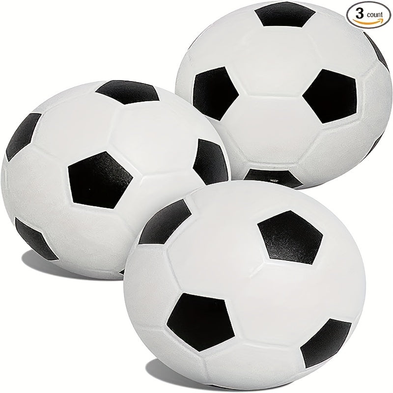 3 Pack Mini Soft Kids Soccer Ball - Safe Play Indoors & Outdoors