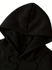 Halloween Skull Print Hooded Sweatshirt Women's Warm Sporty Top