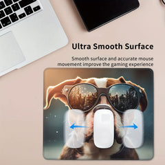 Sunglasses Dog Pattern Gaming Mousepad