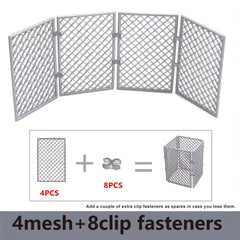 4pcs Metal Fence Panels for DIY Outdoor Projects and Home Security