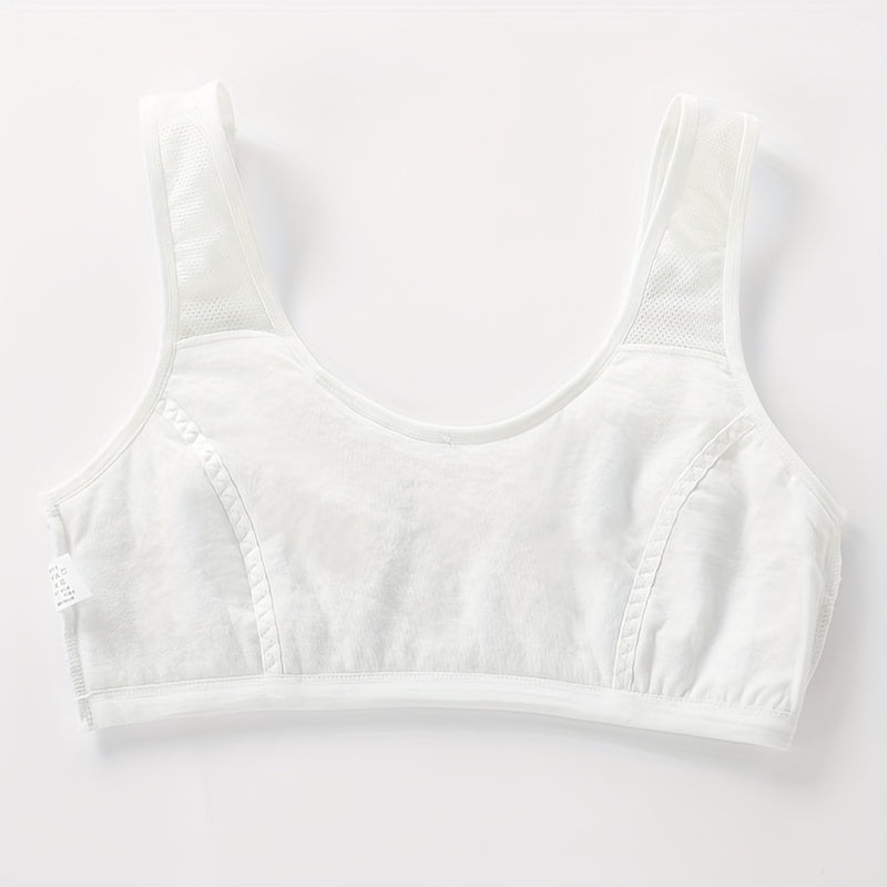 Sports Teen Girls Bra Stretch No Steel Ring Breathable Girls Vest