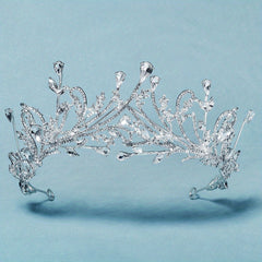 Rhinestone Crown Hair Band Vintage Headband Bridal Wedding Headwear