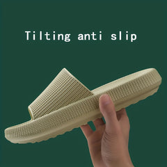 Men's Slip On Platform Slides Open Toe Slippers
