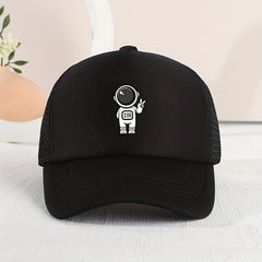 Casual Astronaut Mesh Cap Sun Protection for Summer, Boys Girls
