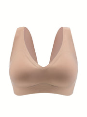 4 Pack Plus Size Seamless Lightweight Yoga Bra Set