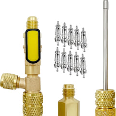 R410A R22 Valve Core Tool Kit HVAC System With 10PCS Valve Cores