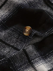 Toddler Boy Fleece Plaid Coat Autumn Outwear