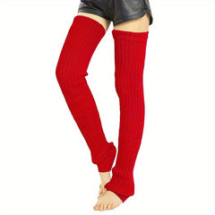 Thick Knit Leg Warmers Women Winter Leg Sleeves Autumn Winter