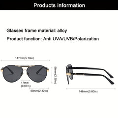 Men's Mixed Pilot Sunglasses Polarized Eyewear