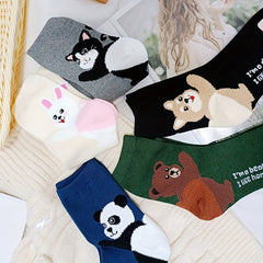 Cute Animal Print Socks for Women