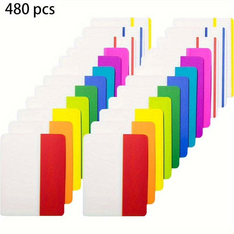 960 Pcs 5.08 Cm Sticky IDex Tabs Page Markers - 12 Colors