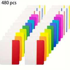 960 Pcs 5.08 Cm Sticky IDex Tabs Page Markers - 12 Colors