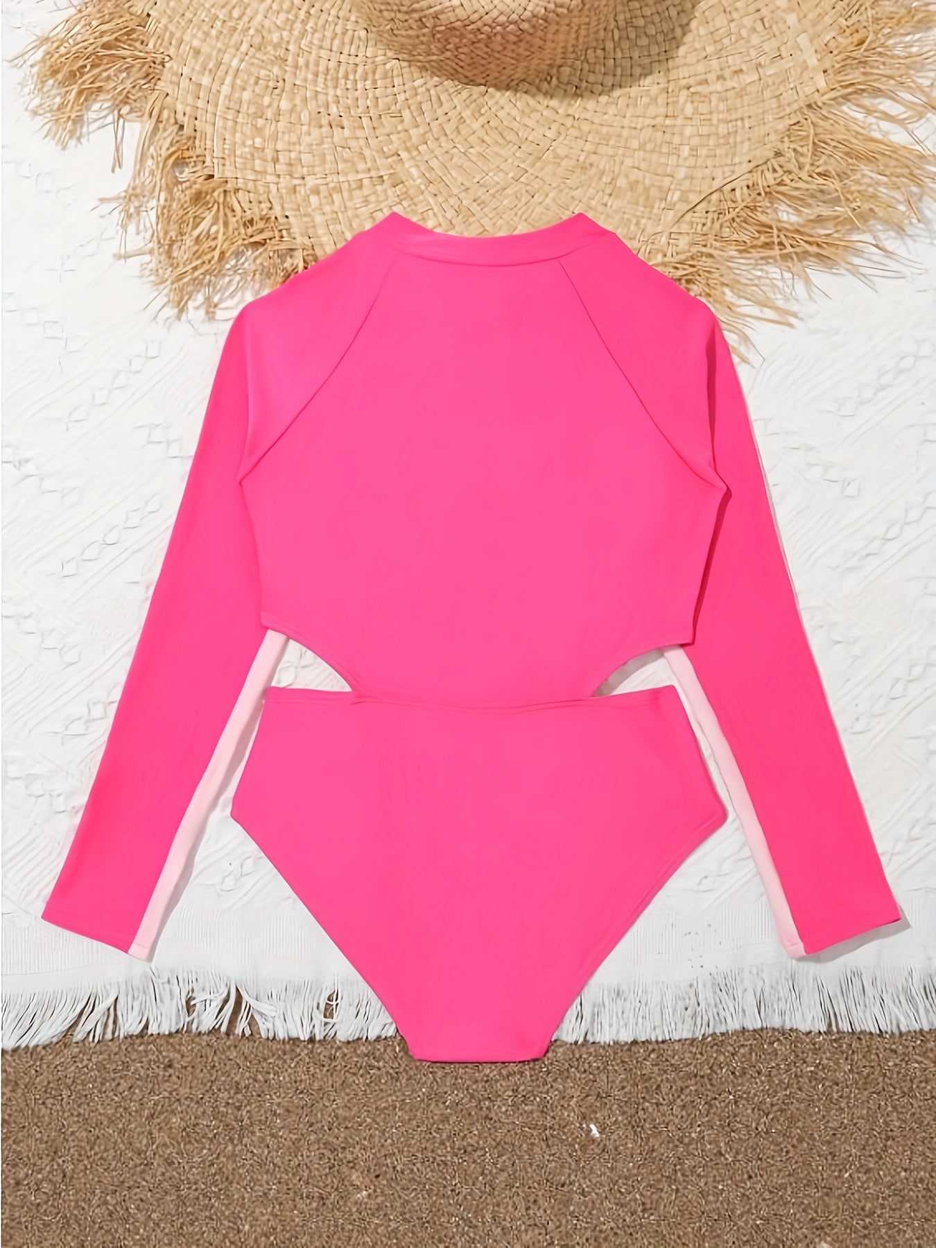 Girls Sun Protection 1pc Swimsuit Surfing Beach Vacation