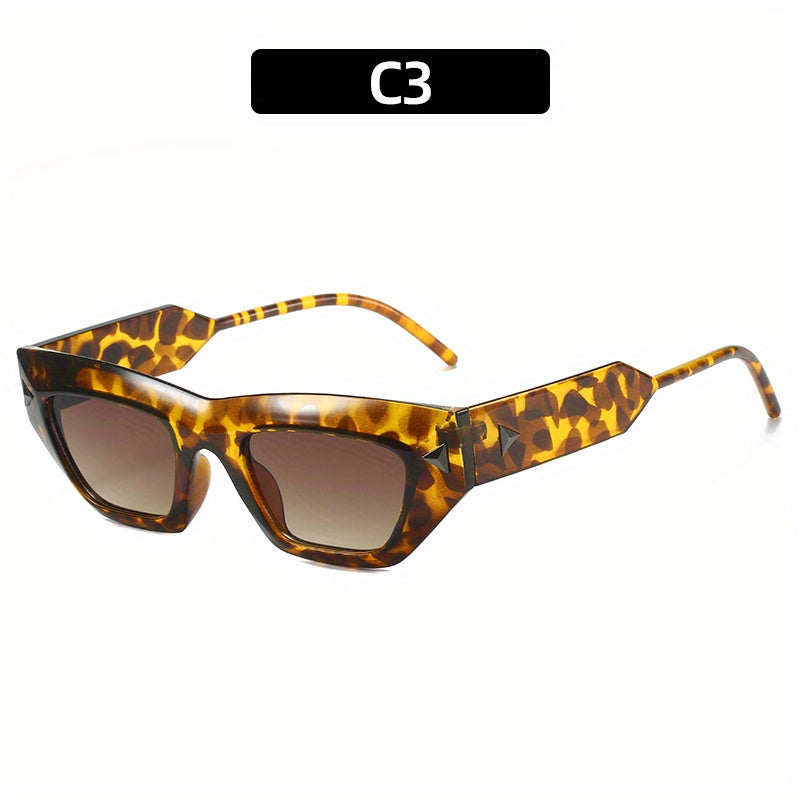 Men's Cat Eye Rivet Sunglasses