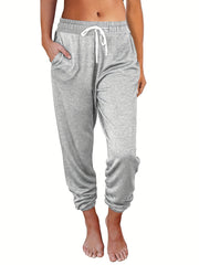 Casual Drawstring Waist Jogger Pants for Women