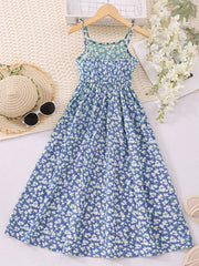 Girls Floral Cami Princess Dress Casual Party Beach Vacation
