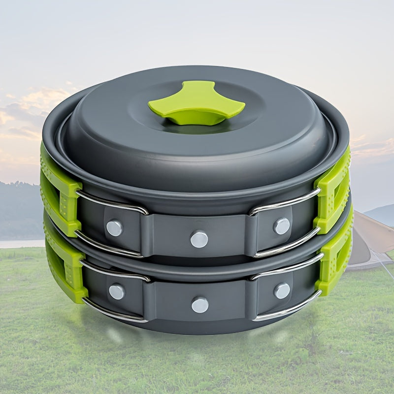 Camping Cooking Set Portable Tableware Pot With Storage Bag