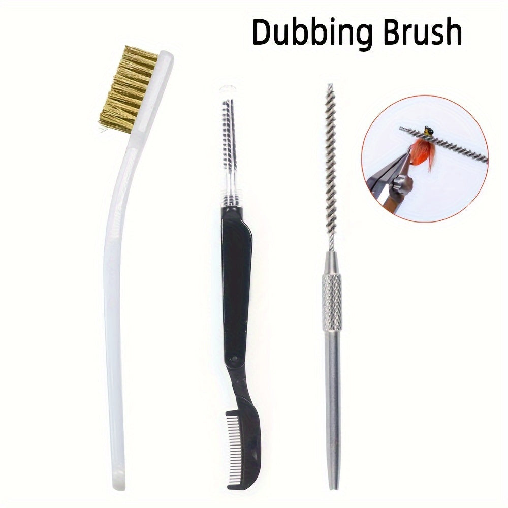 1pc Stainless Wire Fly Tying Dubbing Brush