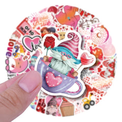 50 Romantic Vinyl Stickers Waterproof for Laptops Water Bottles