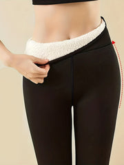 Fleece Lined High Waist Leggings for Women