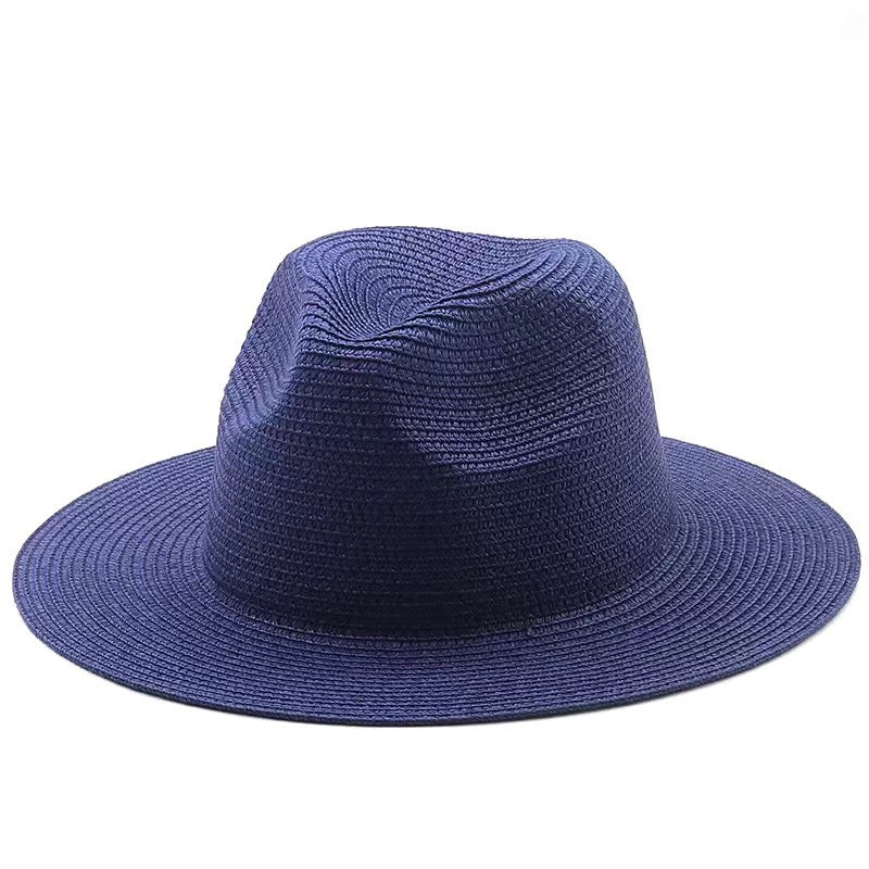Vintage Sun Hat Straw Women Beach Fedora Cap