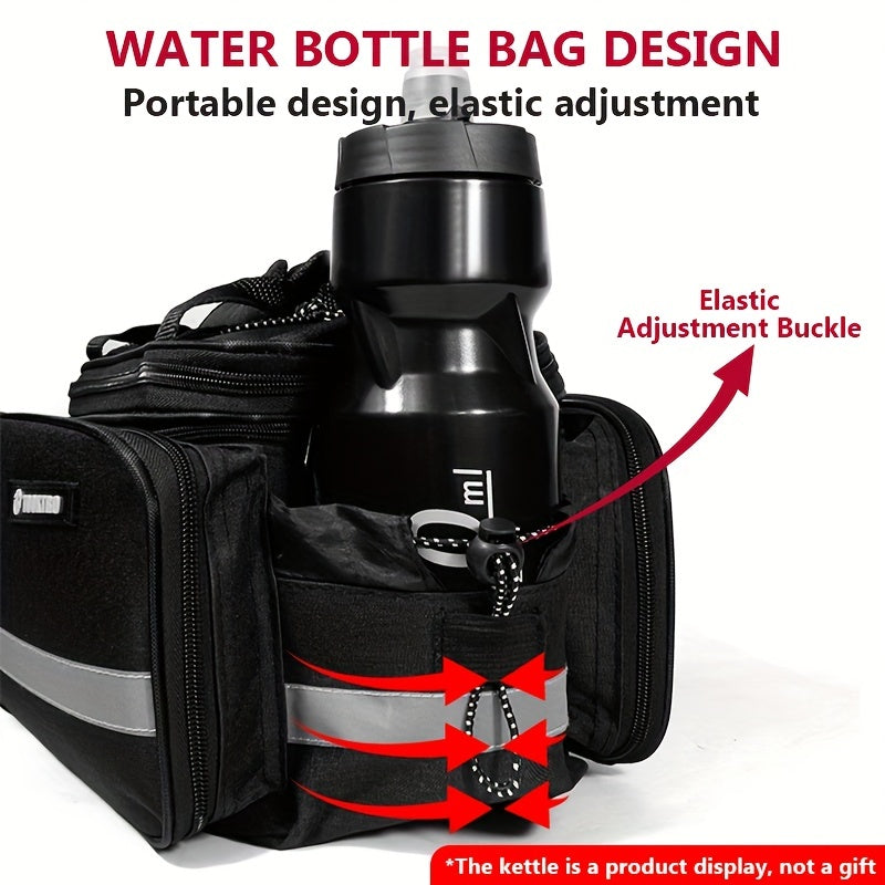27L Bike Backseat Bag Rear Pack Waterproof Mountain Bike Saddle Rack Trunk Bag