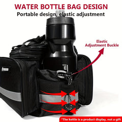 27L Bike Backseat Bag Rear Pack Waterproof Mountain Bike Saddle Rack Trunk Bag