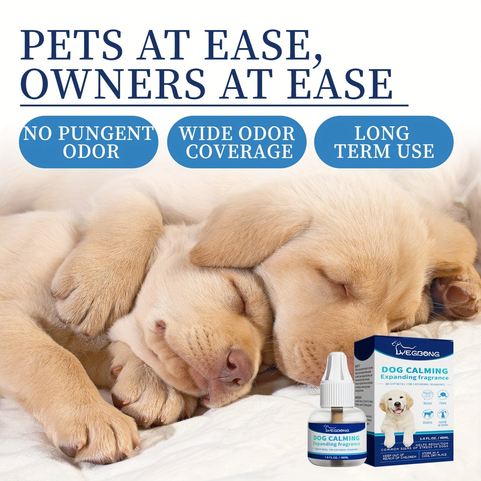 2 Packs Pet Anxiety Relief Liquid Natural Stress Drops for Cats and Dogs
