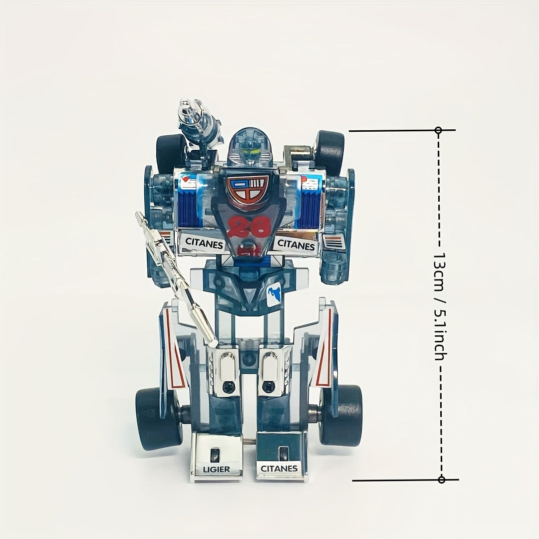 80s Race Car Robot Toy Set - Special Version Reproduction