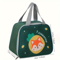 Cartoon Lunch Bag Oxford Cloth Bento Bag for Outdoor Camping