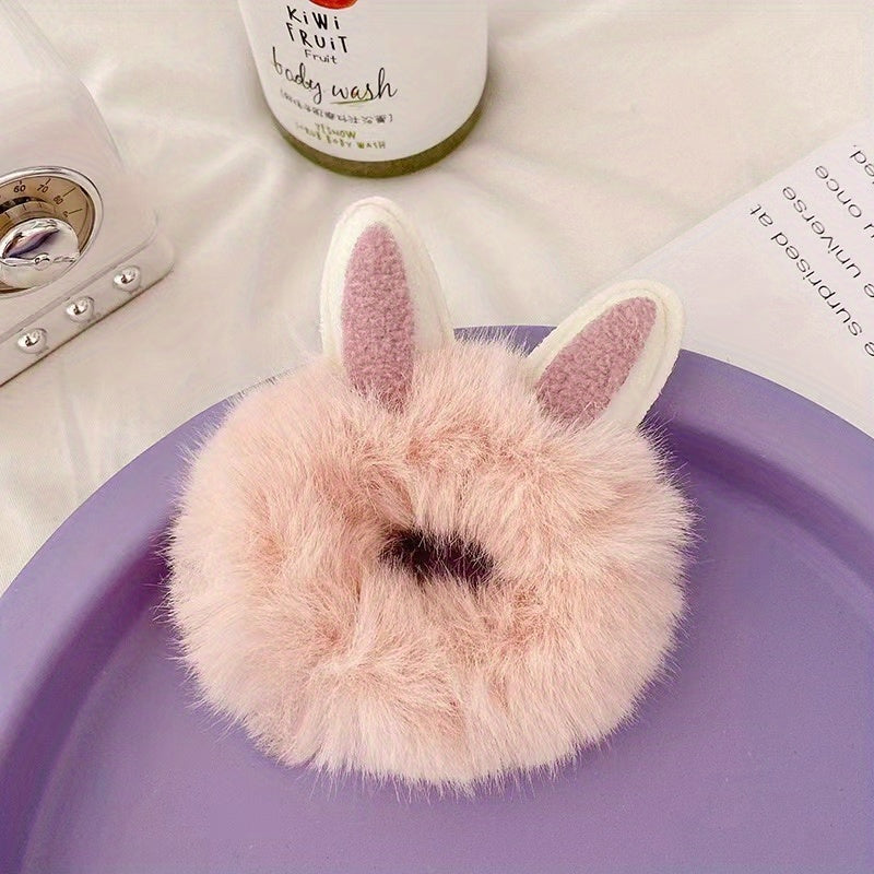 Cartoon Animal Ears Hair Tie Soft Hair Ring for Baby Girls