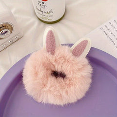Cartoon Animal Ears Hair Tie Soft Hair Ring for Baby Girls