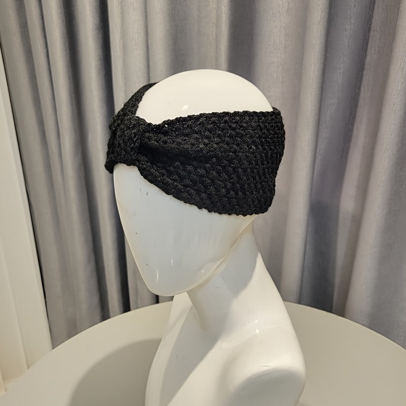 Vintage Winter Knitted Headband Hair Accessory Christmas