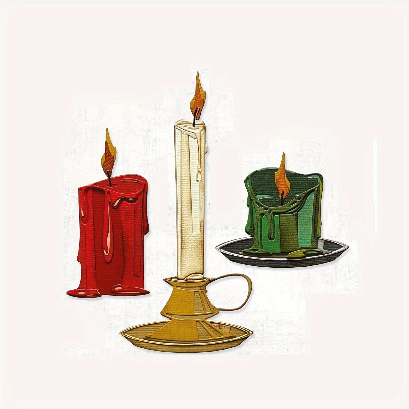 Halloween Candles Metal Cutting Dies for DIY Scrapbooking Album Paper Cards