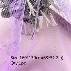 Purple Mesh DIY Wedding Dress Headwear Accessories