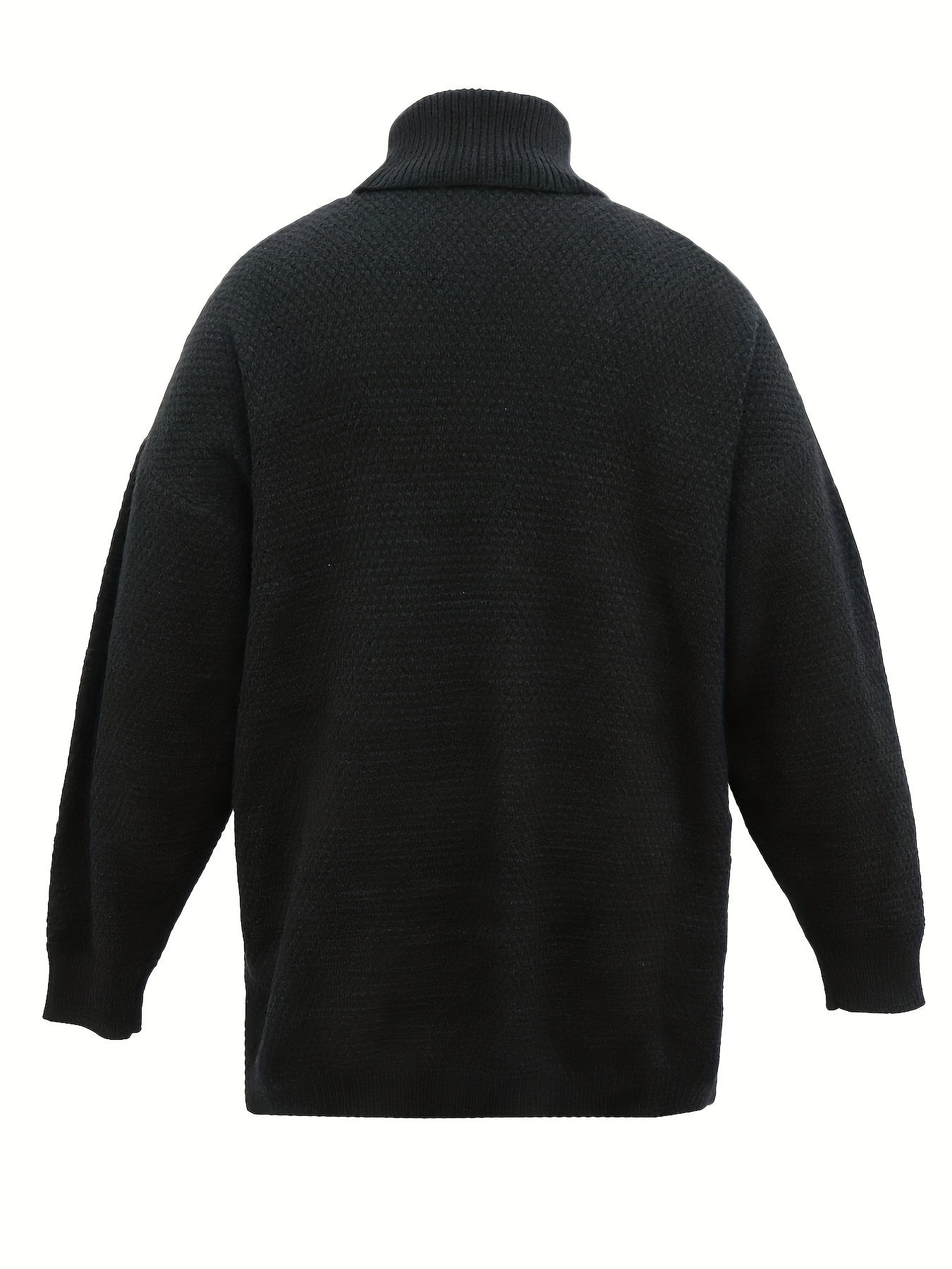 Turtle Neck Split Sleeve Sweater