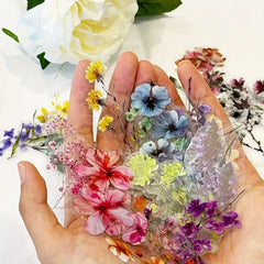 50pcs Floral Stickers Waterproof Transparent PET for DIY Journals Fridge