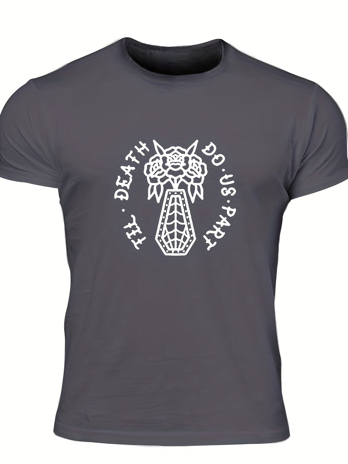 Men's Death Do Us Part Tee Shirt, Crew Neck, Casual Fit