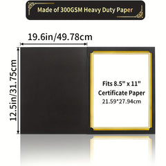 1pc Diploma Cover Golden Foil Border Letter Size