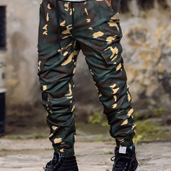 Camouflage Cargo Pants Men Drawstring Joggers