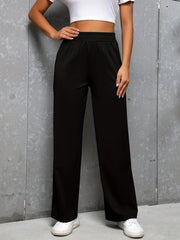 High Waist Straight Leg Pants for Women
