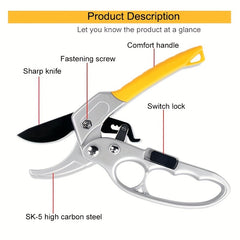 Manual Pruning Shears Garden Tool Labor Saving Sharp Iron Cutting Trimming