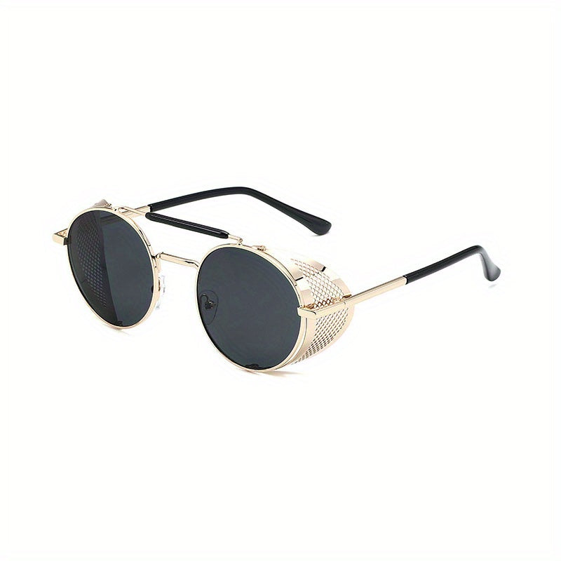 Steampunk Top Bar Sunglasses Retro UV400 Sun Shades Glasses